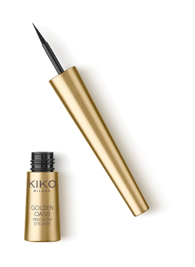 KIKO MILANO Golden Oasis Precision Eyeliner  Jet Black 01  - Image 4
