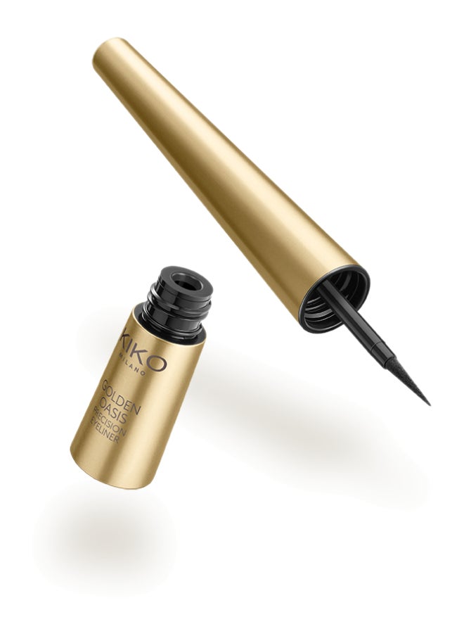 KIKO MILANO Golden Oasis Precision Eyeliner  Jet Black 01  - Image 3