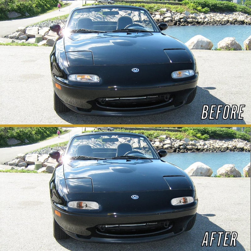 USR UNIQUE STYLE RACING USR DEPO 9097 MX5 إشارات ضوئية مجموعة مصابيح إشارة الانعطاف الأمامية بتصميم كريستالي JDM اليسار واليمين متوافقة مع 1990-1997 مازدا MX5 Mk1 مياتا عدسة كريستالية واضحة بالكامل - Image 4