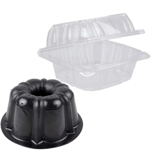 O'Creme OCREME Polystyrene HingedLid Container 6 Inch Wide x 31 Inch High for Mini Cake Pan Pack of 25 - Image 3