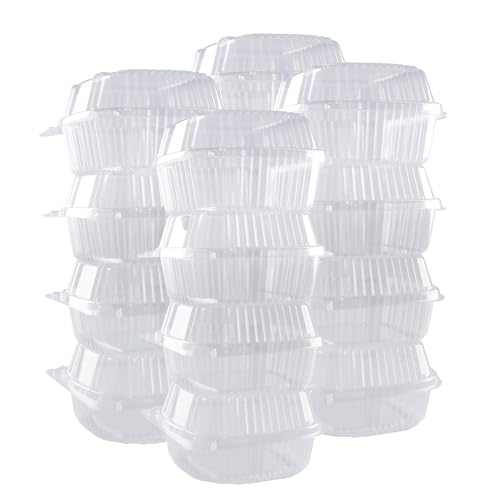 O'Creme OCREME Polystyrene HingedLid Container 6 Inch Wide x 31 Inch High for Mini Cake Pan Pack of 25 - Image 1