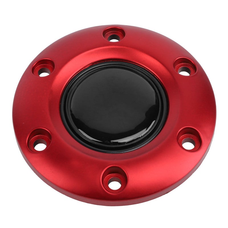 Car Steering Wheel Center Cap: Red ABS Premium Material - Sleek Stylish Design 6 Hole Steering Wheel Horn Button for Universal Vehicle Interior, Enhanced Driving Experience - Image 5