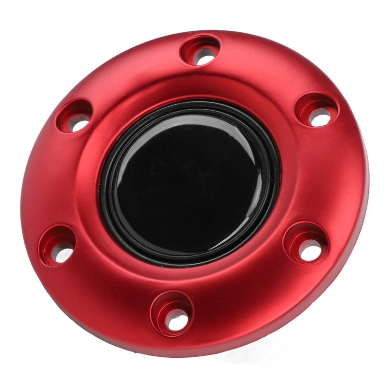 Car Steering Wheel Center Cap: Red ABS Premium Material - Sleek Stylish Design 6 Hole Steering Wheel Horn Button for Universal Vehicle Interior, Enhanced Driving Experience - Image 3
