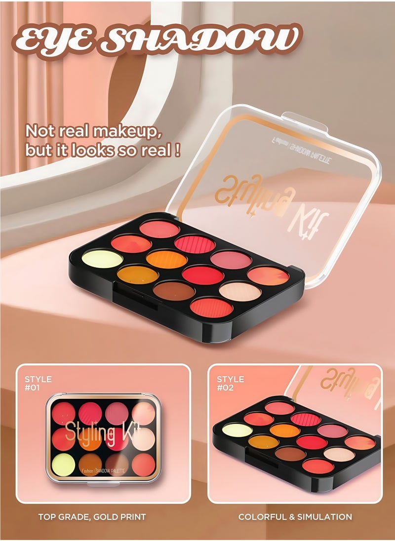 Lullaxx Lullaxx Kids Makeup Set for Girls with Mirror,Laptop Design, Little Girls Play Makeup, Toddler/Kids Makeup Set,Non-toxic Washable,Birthday Gifts for 3 4 5 6 7 8 9 10Years Old Girls,17pcs(Not Real Makeup)  - Image 3