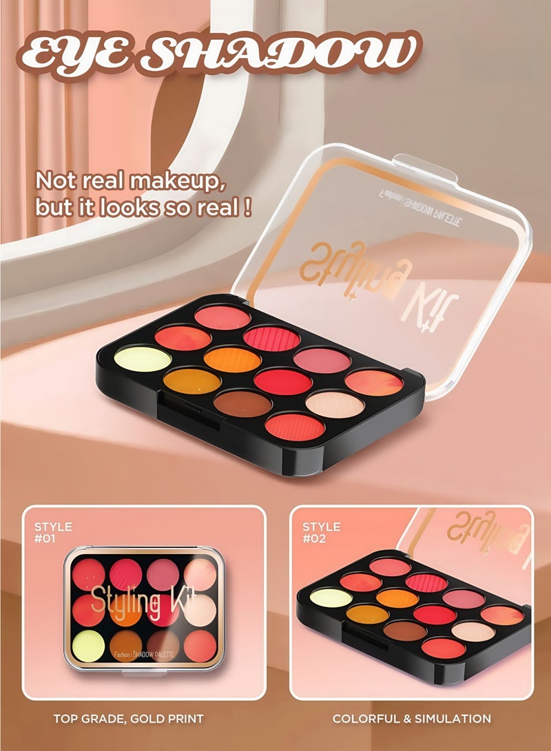 Lullaxx Kids Makeup Set for Girls with Mirror,Laptop Design, Little Girls Play Makeup, Toddler/Kids Makeup Set,Non-toxic Washable,Birthday Gifts for 3 4 5 6 7 8 9 10Years Old Girls,17pcs(Not Real Makeup) - Image 2
