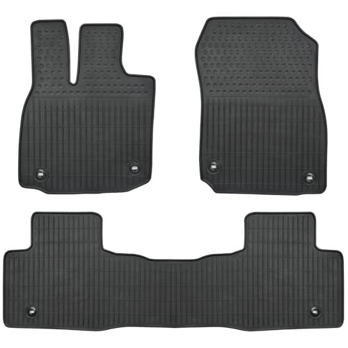 Matericuo Car Floor Mats Custom Fit for Toyota Crown 2023 2024 2025 Black Rubber Auto Liner Mats All Weather Protection Odorless - Image 1