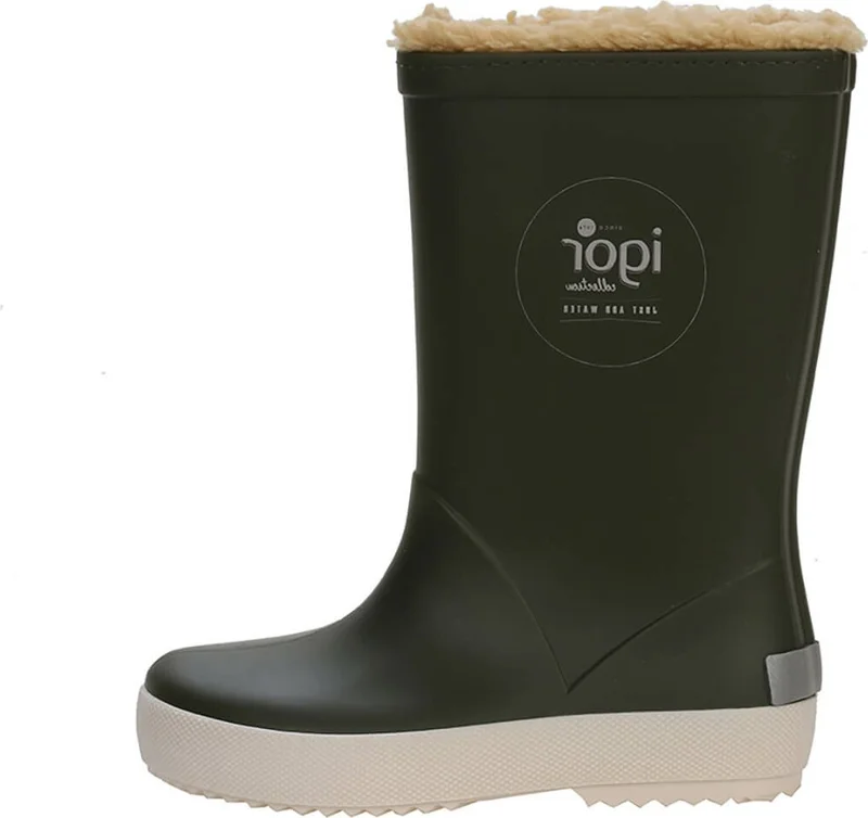 ايجور Splash Nautico Borreguito Khaki Boys Rain Boots