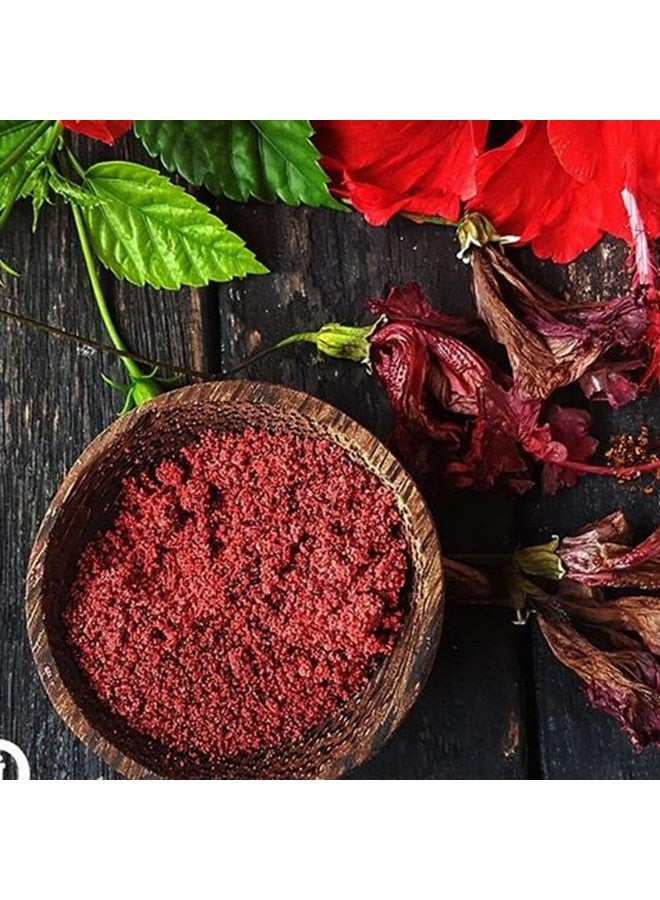 minature Mi Nature Hibiscus Powder | Red Hibiscus Flower | Hibiscus Powder For Hair | Hibiscus Powder For Face | Pure & Natural Hibiscus Powder | Ideal For Hair Mask And Face Pack| 114G (4Oz) - Image 2