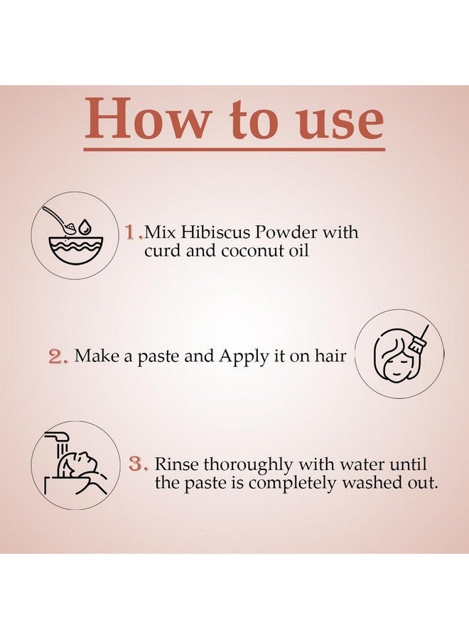 minature Mi Nature Hibiscus Powder | Red Hibiscus Flower | Hibiscus Powder For Hair | Hibiscus Powder For Face | Pure & Natural Hibiscus Powder | Ideal For Hair Mask And Face Pack| 114G (4Oz) - Image 4