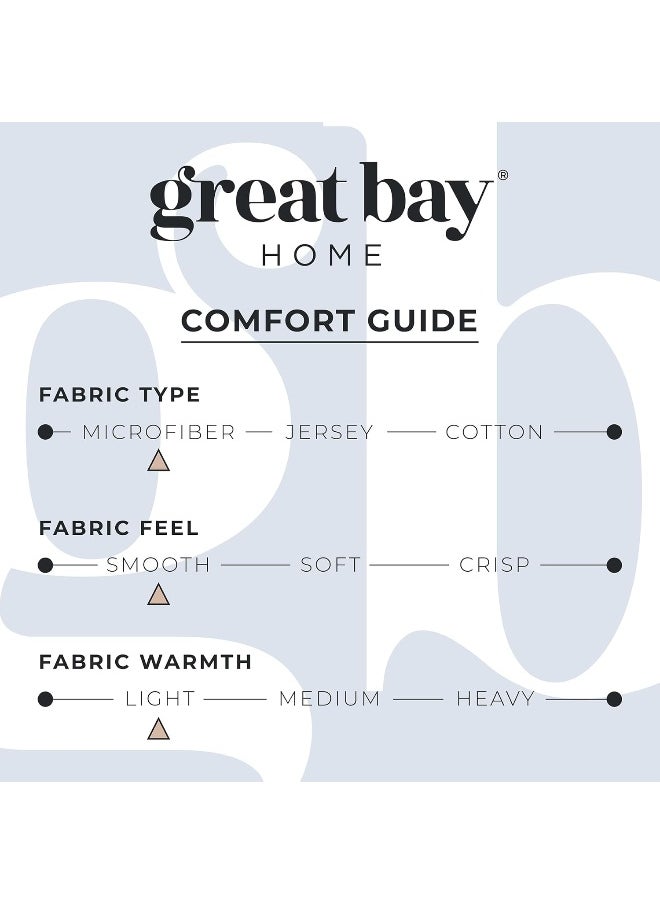 Great Bay Home 3-Piece Twin Coastal Microfiber Sheet Set | Nautical-Printed, Ultra-Soft Sheets | Wrinkle & Fade Resistant Beach-Themed Prints & Patterns Bedding Sheets & Pillowcases. (Twin, Flamingo)