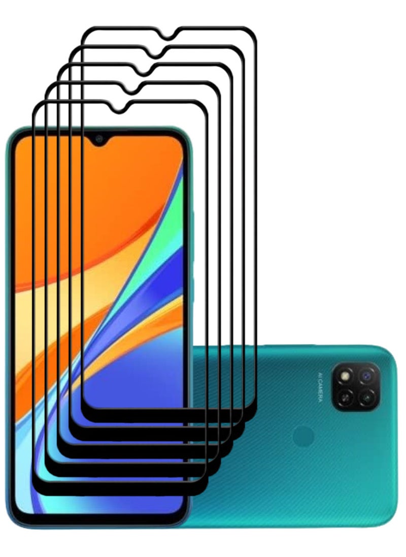 ACLIX 5 Pieces Antistatic ESD Dustproof Premium Quality High Definition Tempered Glass Screen Protector Designed For Xiaomi Redmi 9C - Image 1