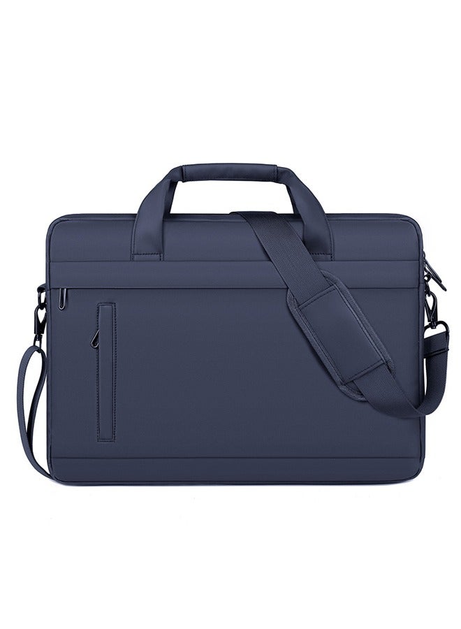 AVHUGOO Waterproof Laptop Bag 15.6 Inch - Large Capacity Minimalist Messenger Shoulder Bag & Tote, Business Travel Briefcase with Built-in Sleeve Compartment for MacBook, Notebook, Office Work Essentials (Blue) - Image 1