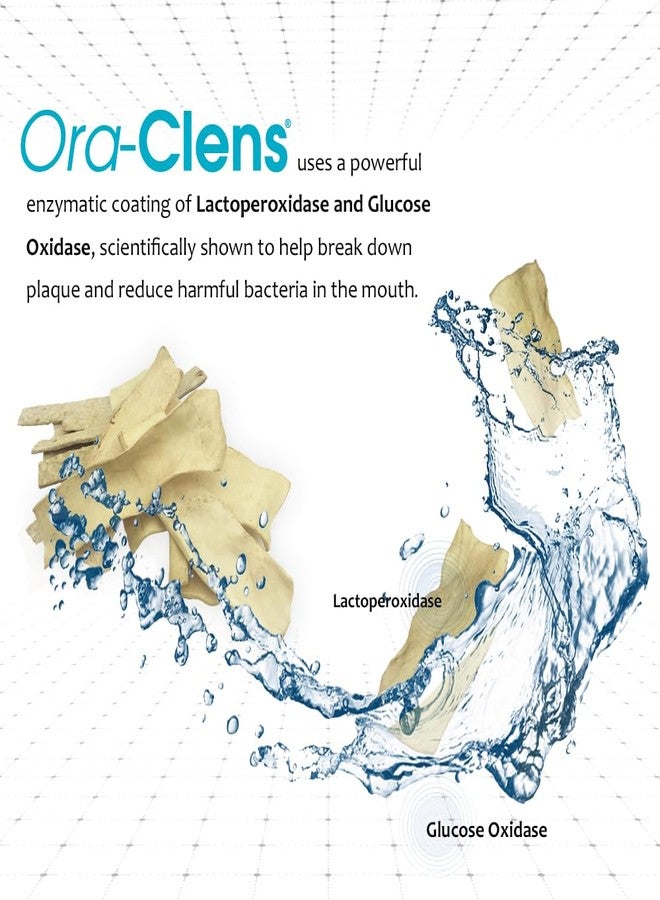 Ora-Clens Oral Hygiene Chews for X-Large Dogs-Enzymatic Dental Treats for Daily Oral Care, Cleans Teeth and Freshens Breath, Reduces Plaque, Bacteria and Tartar Build Up Without Brushing-15 Chews - Image 2