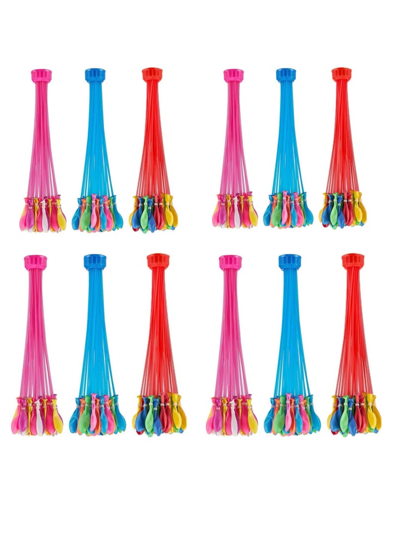 THE ARTFUL BLEND 444 Pieces Durable Premium Quality Water Balloons | Quick-Connect Technology, 111- per Pack, Total 4 packs  - Image 2