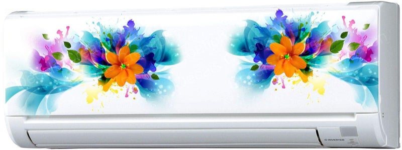 Decals Creation™ AC Sticker Wall Sticker Split Ac Stickers Air Conditioner Sticker Standard Size Multicolor - Image 1