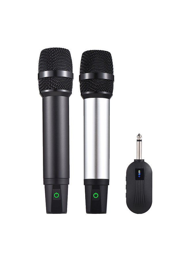Generic - Professional UHF Wireless Microphone System with Handheld Cordless Microphone & Receiver Rechargeable Mic 16 Channels for Video Live Broadcast Interview Singing Party - Image 1