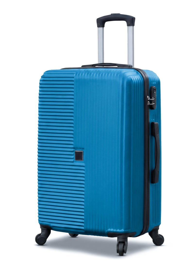 ZAAPPY Horizo Vertic ABS Luggage Hard Shell Lightweight Medium Checked 24 Inch (20-25kg) Suitcase, Combination Lock - Image 1