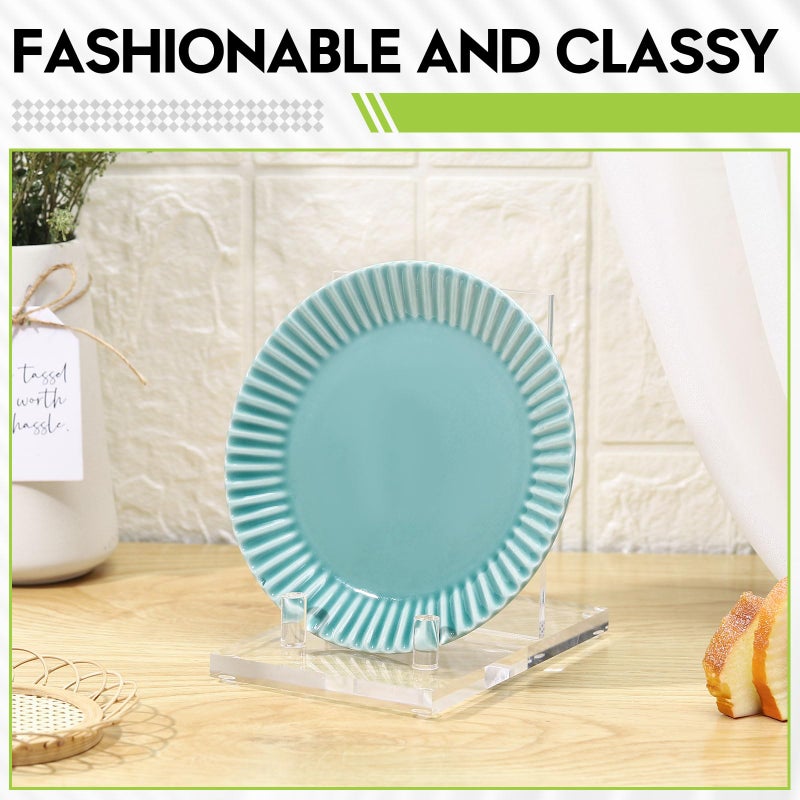 Yousoontic Acrylic Book Display Stand Clear Easel Plate Stand for Displaying Books, Picture, Notebooks, Platter, Photo, Artworks(4 x 6 x 6 Inch) - Image 4