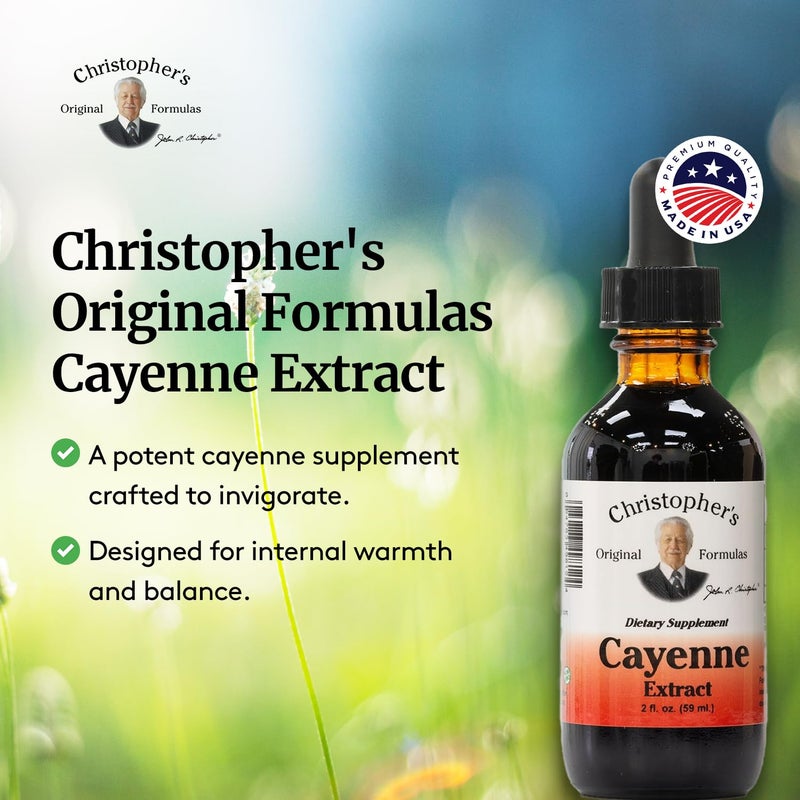 Christopher's Original Formulas Cayenne Extract - 2 fl oz Liquid | Premium Herbal Supplement for Wellness - Image 4