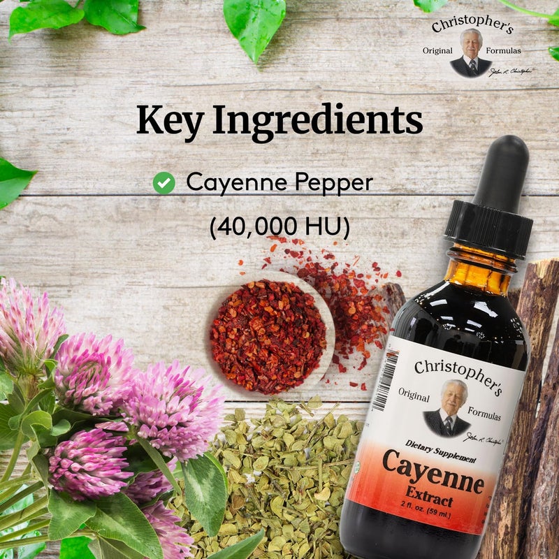 Christopher's Original Formulas Cayenne Extract - 2 fl oz Liquid | Premium Herbal Supplement for Wellness - Image 3