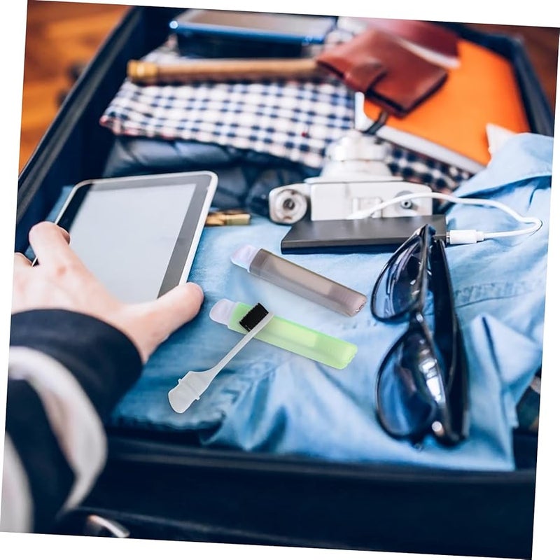 Portable Travel Toothbrush Set 6pcs Soft Bristle Ergonomic Handle Random Color - Image 4