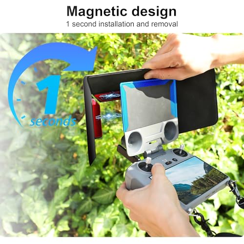 FPVtosky RC 2 Sun Hood Shade with Lanyard for DJI Mini 5 Pro/Mini 4 Pro/Flip/Air 3 Accessories, RC2 Controller Screen Protector Joystick Cover [ONLY for RC 2 Controller] - Image 4