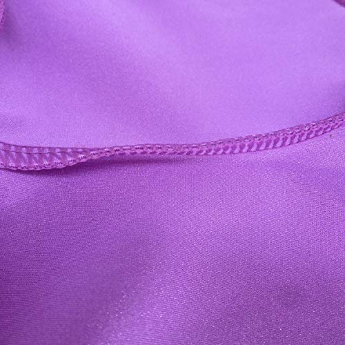 Dtone Girls Dance Short Gymnastics Athletic Shorts Sparkle Glitter Tumbling Bottoms (Purple, 130) - Image 4