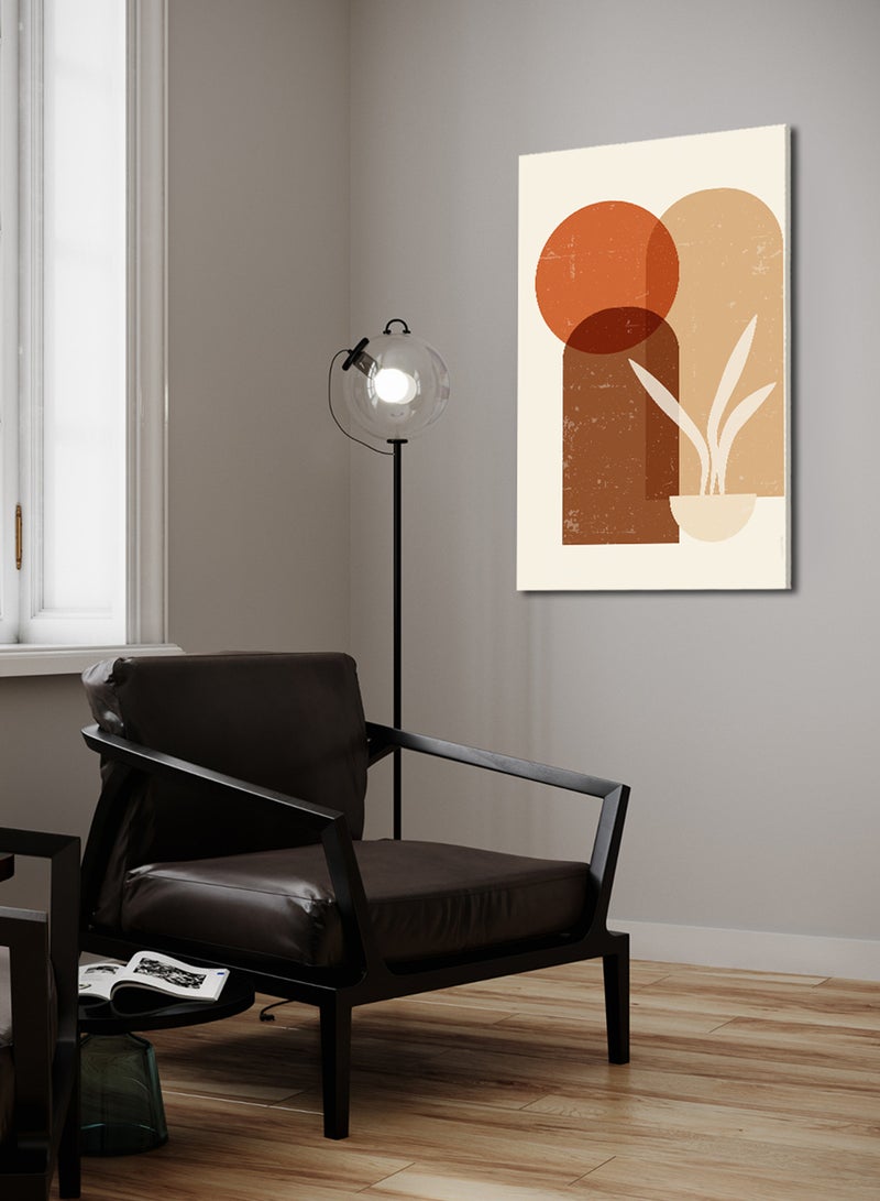 LOWHA Canvas Wall Art Stretched Over Wooden Frame with Minimalist Abstract Painting - Image 3