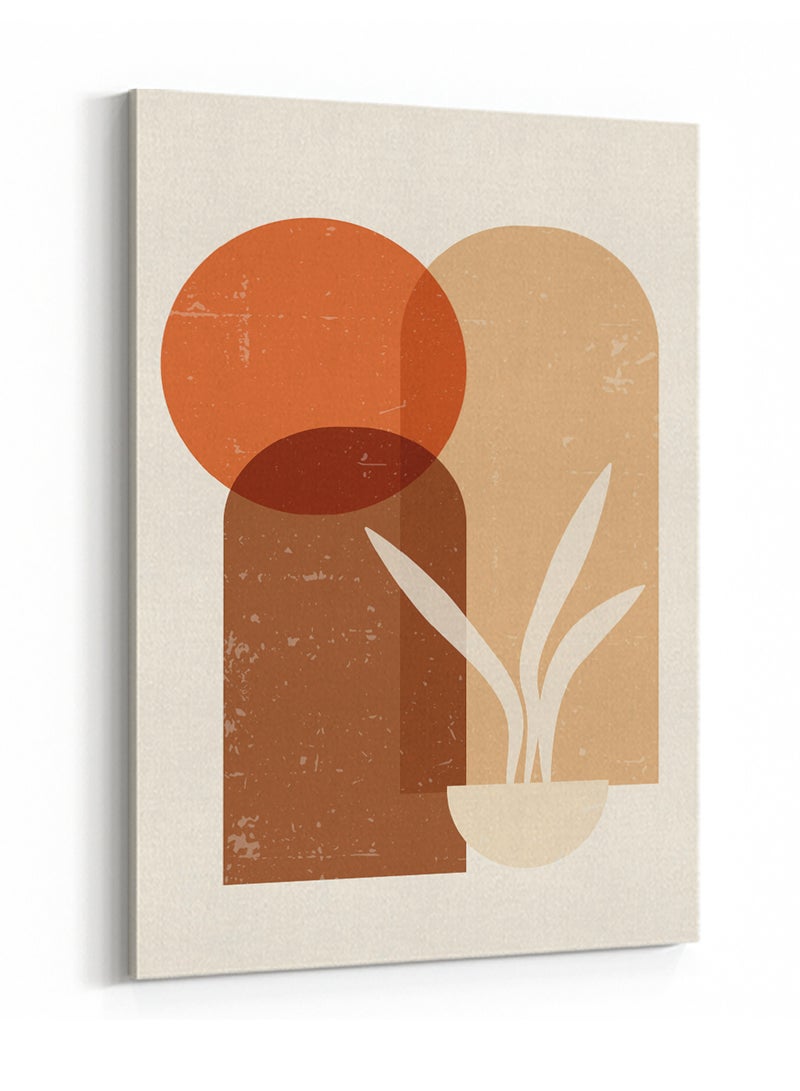 LOWHA Canvas Wall Art Stretched Over Wooden Frame with Minimalist Abstract Painting - Image 4