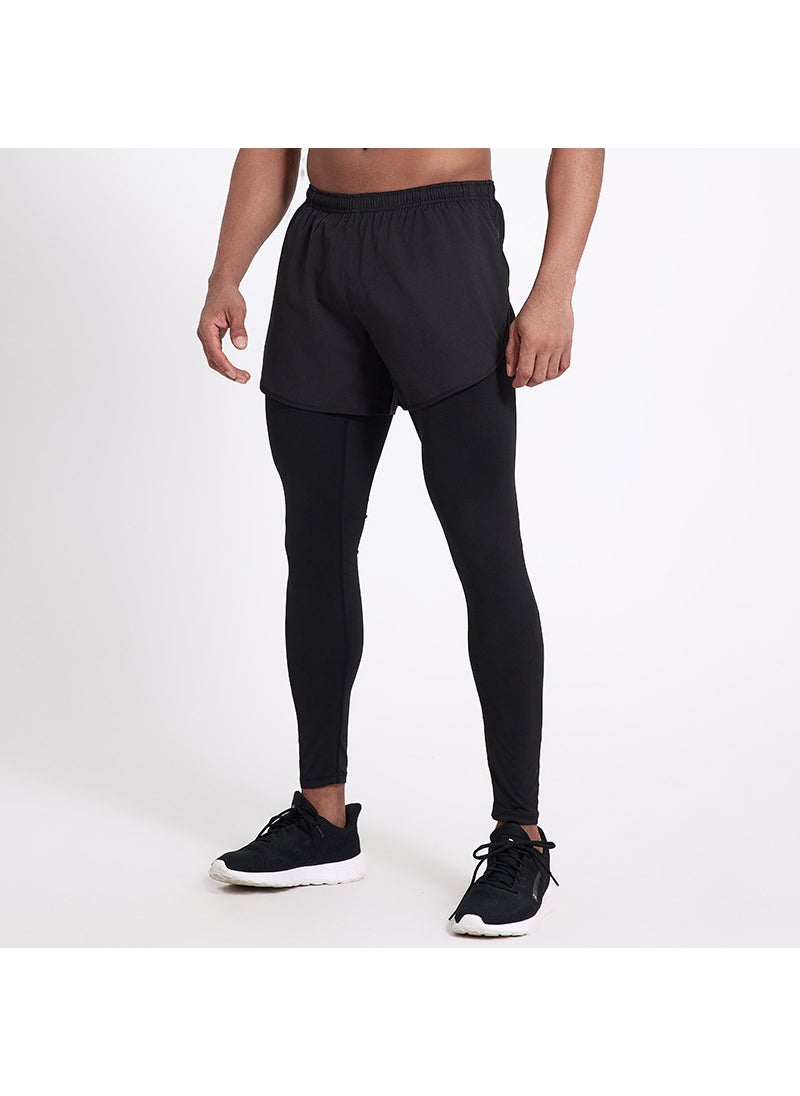Generic 2024 Mens Running Shorts Professional Marathon Athletic Three-quarter Length Fitness Trendy Sports High Waist Bamboo Fiber Grey  - Image 4