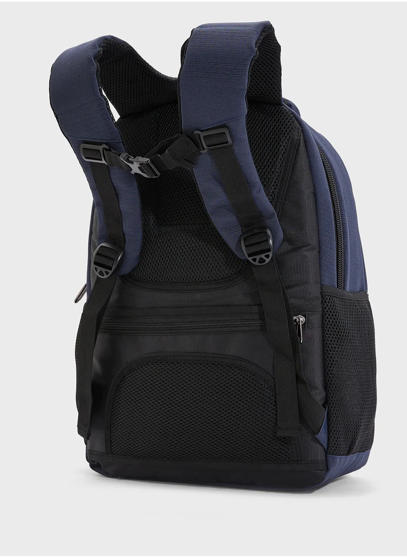Robert Wood Multiple Compartment Padded Backpack