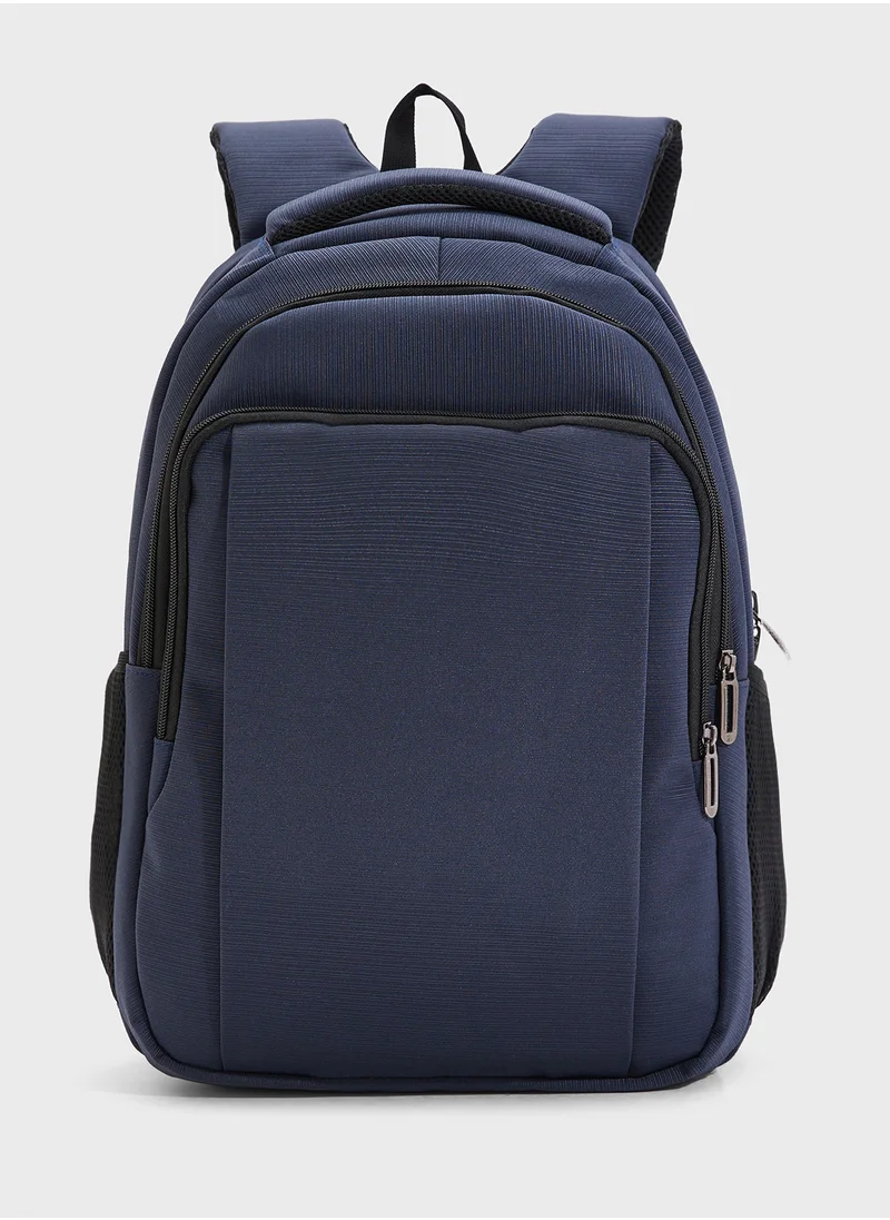 Robert Wood Multiple Compartment Padded Backpack