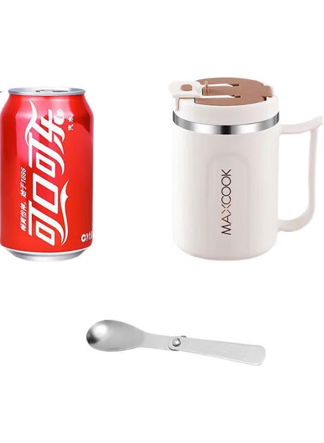 MAX COOK Maxcook 316 Stainless Steel Mug, Water Cup, Insulated Coffee And Breakfast Oatmeal Cup With Lid, Brewing Cup For Home Use, 500ml - Image 3