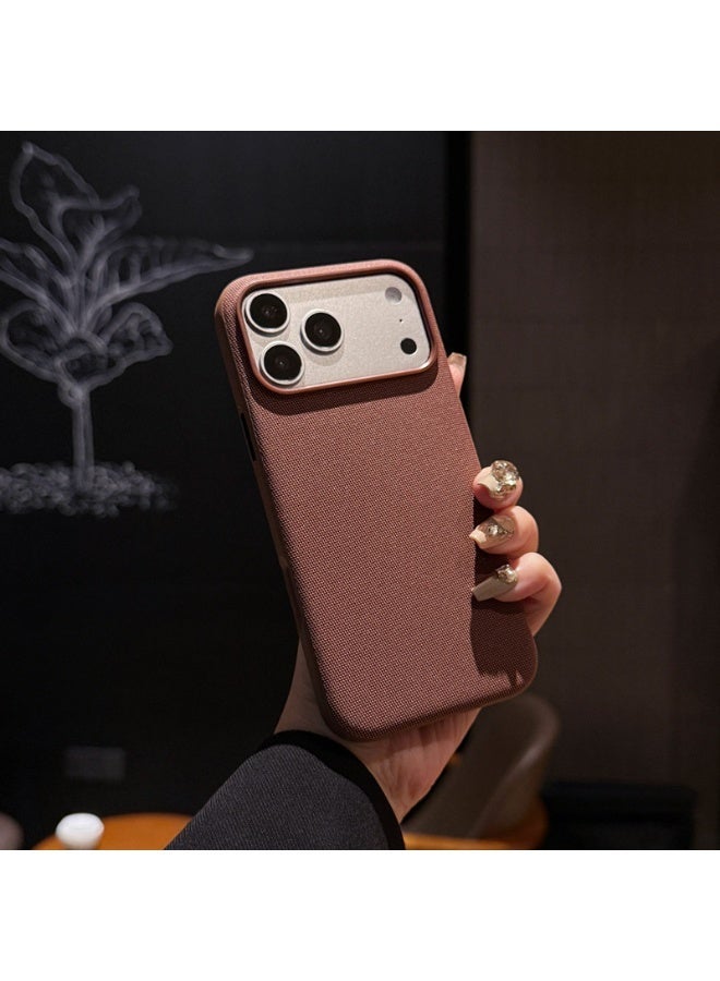 Premium Tech Fabric Magnetic Phone Case for iPhone 17 Pro Max with Camera Control Button, Luxury Woven Shockproof Protective Cover - Image 2