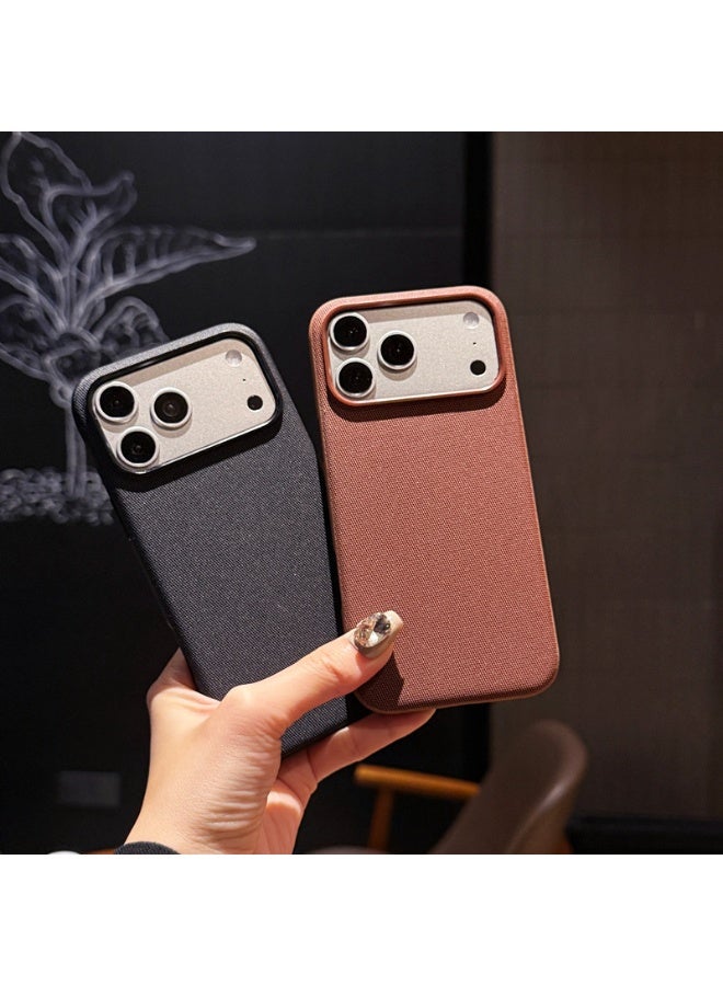 Premium Tech Fabric Magnetic Phone Case for iPhone 17 Pro Max with Camera Control Button, Luxury Woven Shockproof Protective Cover - Image 3