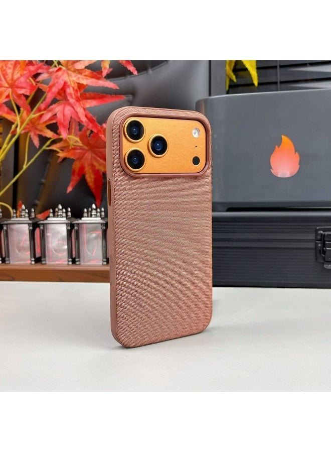 Premium Tech Fabric Magnetic Phone Case for iPhone 17 Pro Max with Camera Control Button, Luxury Woven Shockproof Protective Cover - Image 4