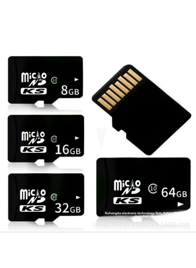 Direct High-speed Memory Card 16G TF Card 32G Mobile Phone 128G Camera 64G Monitoring Driving Recorder-Color:Black And White-Capacity:32GB-High Speed C10-U3 Premium Edition - Image 1