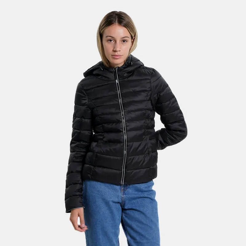 ONLY Women's Patterned Hooded Puffer Coat 15199408