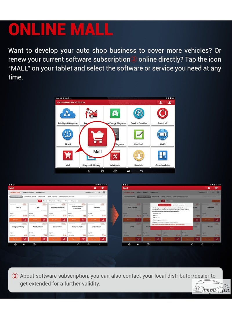 Launch LAUNCجهاز فحص السيارة بالكمبيوتر لانش برو 3 لينك Launch X431 PRO 3 LINKH  - Image 3
