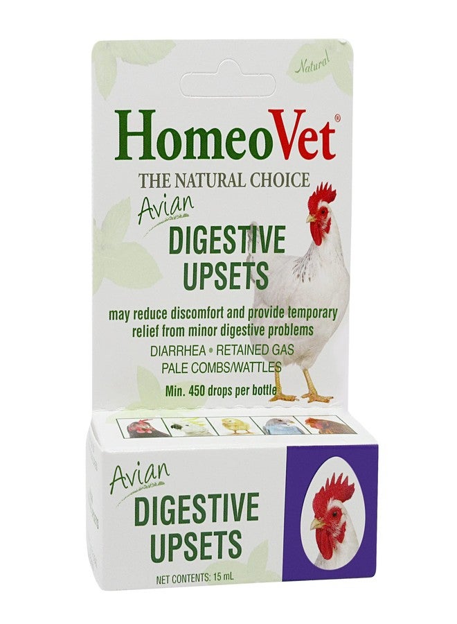 HomeoPet Avian Digestive Upsets, Safe and Natural Digestive Support Supplement for Poultry and Pet Birds, 15 Milliliters - Image 1