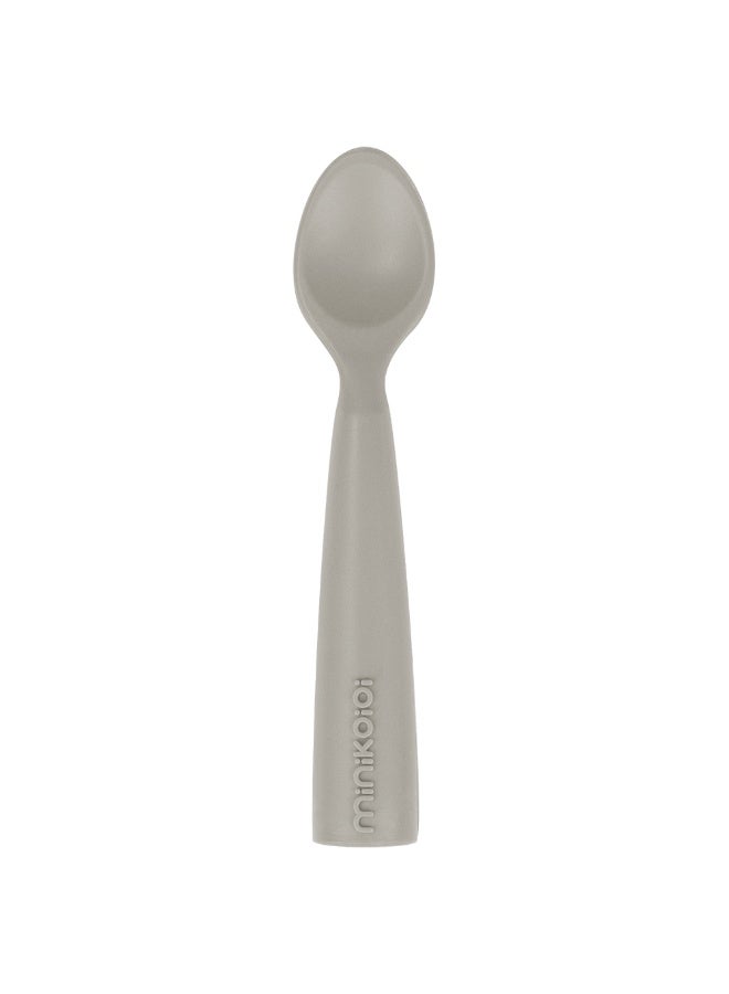 Minikoioi Silicone Scoopers  Mellow YelloWithPowder Grey  Pack of 2 - Image 3