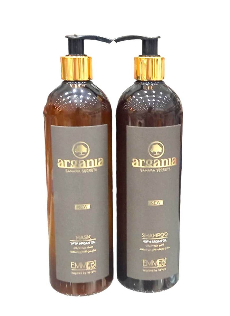 EMMEBI ITALIA Shampoo 500  ml Mask 500 ml Argan Oil  - Image 2
