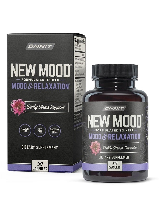 Onnit New Mood - Stress Relief, Sleep and Mood Support Supplement, 30 Count - Image 1