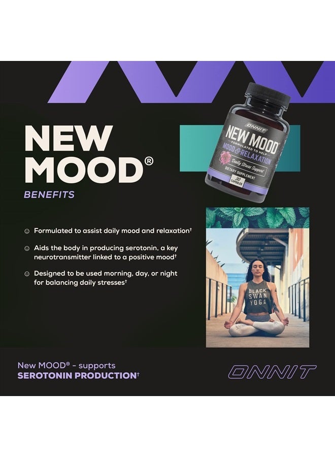 Onnit New Mood - Stress Relief, Sleep and Mood Support Supplement, 30 Count - Image 2