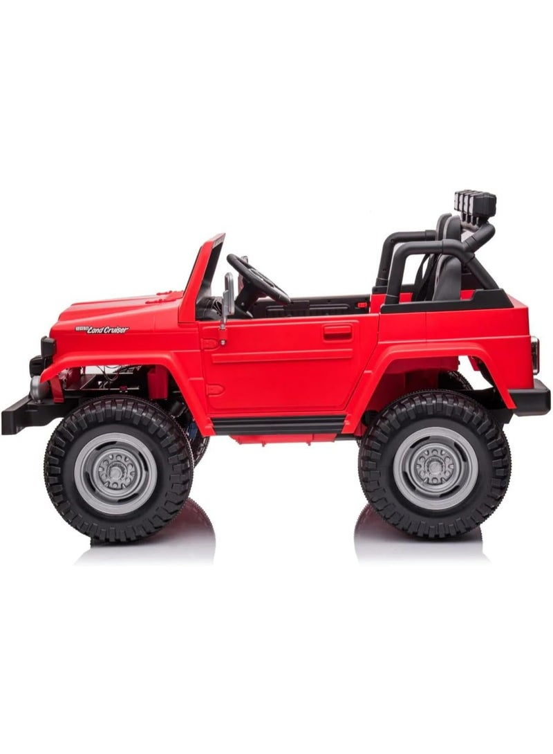 RALLY Kids Electric Ride-On Car (Toyota Design) | 24V 7Ah Battery | 4 Motors | EVA Tires | Leather Seat | MP3 & USB | Two Seater | Age 3–8 Years - Image 5
