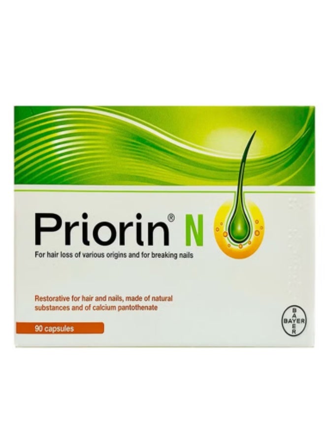 باير كبسولات بريورين إن لعلاج تساقط الشعر، عبوة من 90 كبسولة - Image 1
