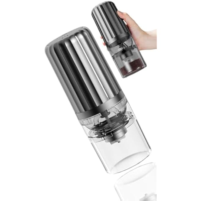Honwor Portable Electric Coffee  Spice Grinder Adjustments OneTouch Operation EasyClean  TravelFriendly Design - Image 1