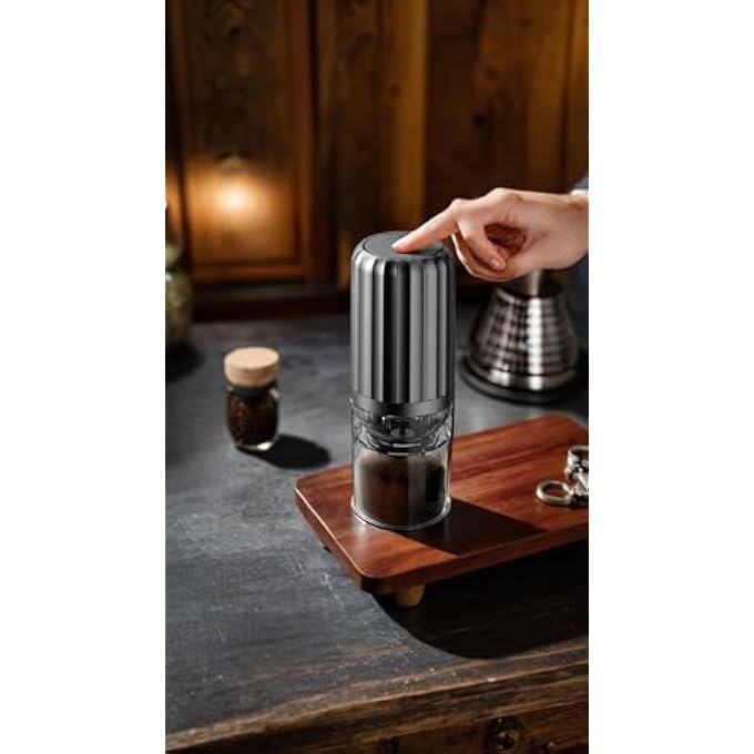 Honwor Portable Electric Coffee  Spice Grinder Adjustments OneTouch Operation EasyClean  TravelFriendly Design - Image 3