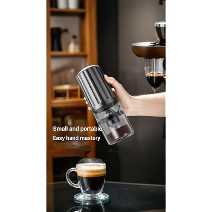 Honwor Portable Electric Coffee  Spice Grinder Adjustments OneTouch Operation EasyClean  TravelFriendly Design - Image 2