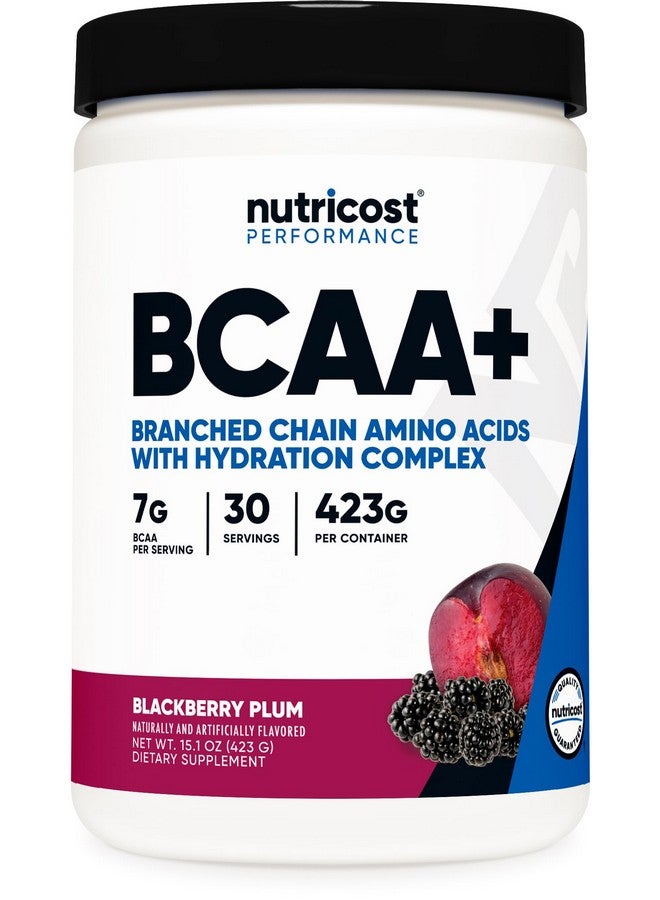 Nutricost BCAA + Hydration Powder (BlackBerry Plum) 30 Servings - Branched Chain Amino Acids with Hydration Complex - Gluten-Free, Non-GMO - Image 1